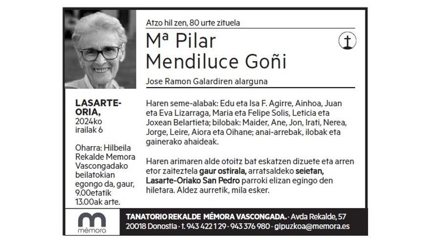 Mª Pilar Mendiluce Goñi