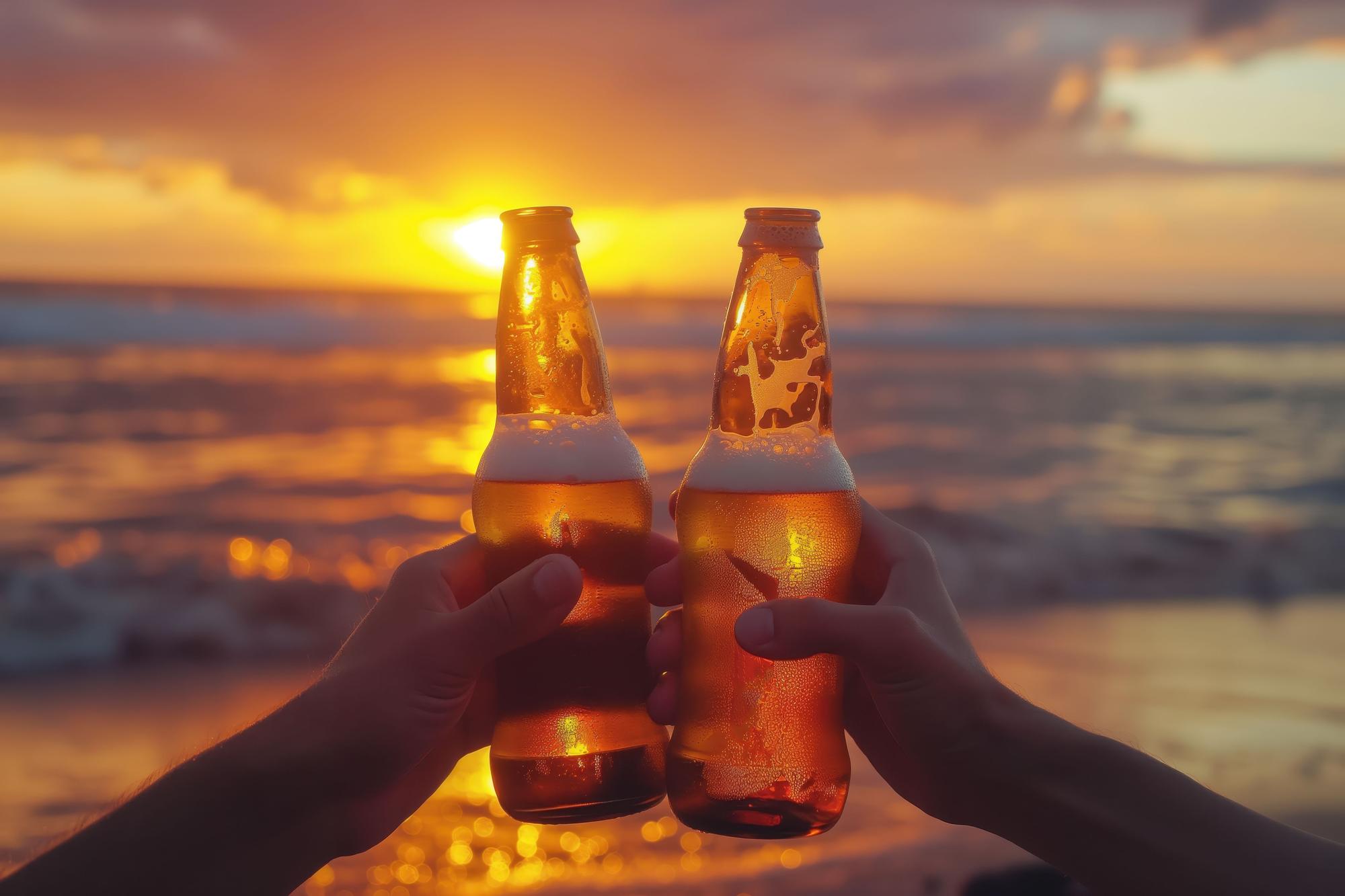 Cervezas en la playa