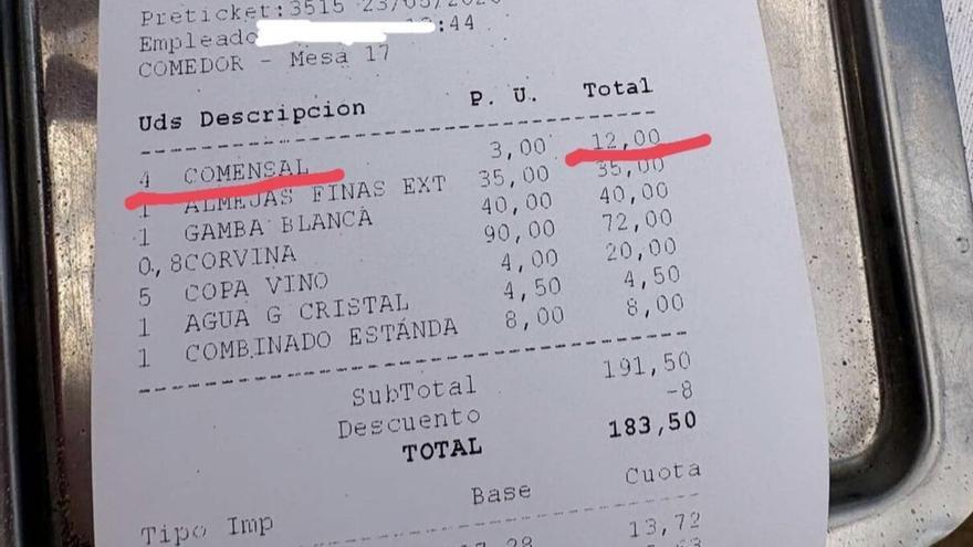 Gran polémica por el cobro de un suplemento en un restaurante a una mesa con dos bebés