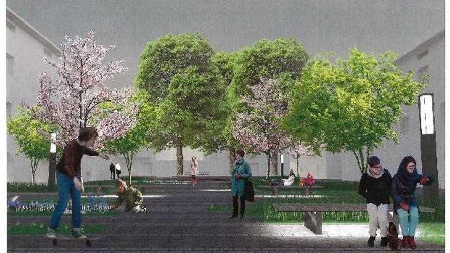 Nuevo ‘look’ para la plaza de Ramón Irizar