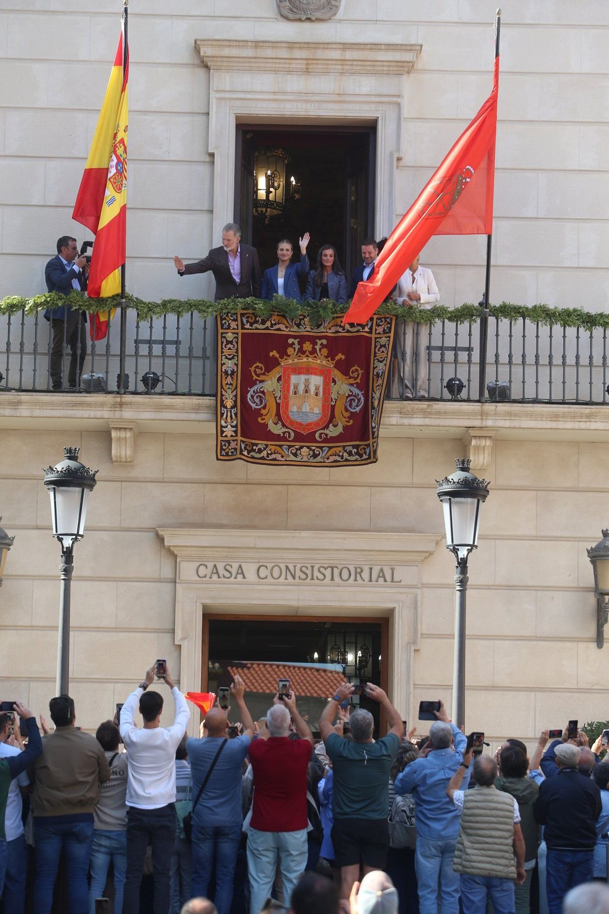 Fotos de la visita de los Reyes a Olite