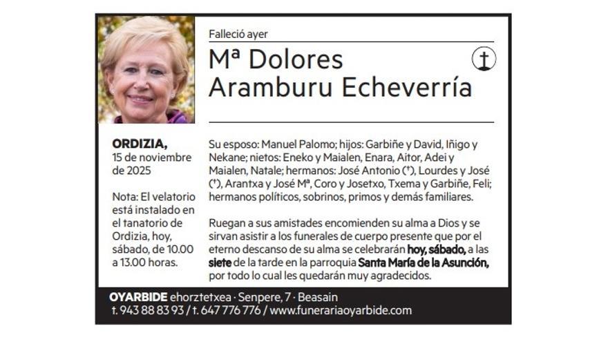 Mª Dolores Aramburu Echeverría