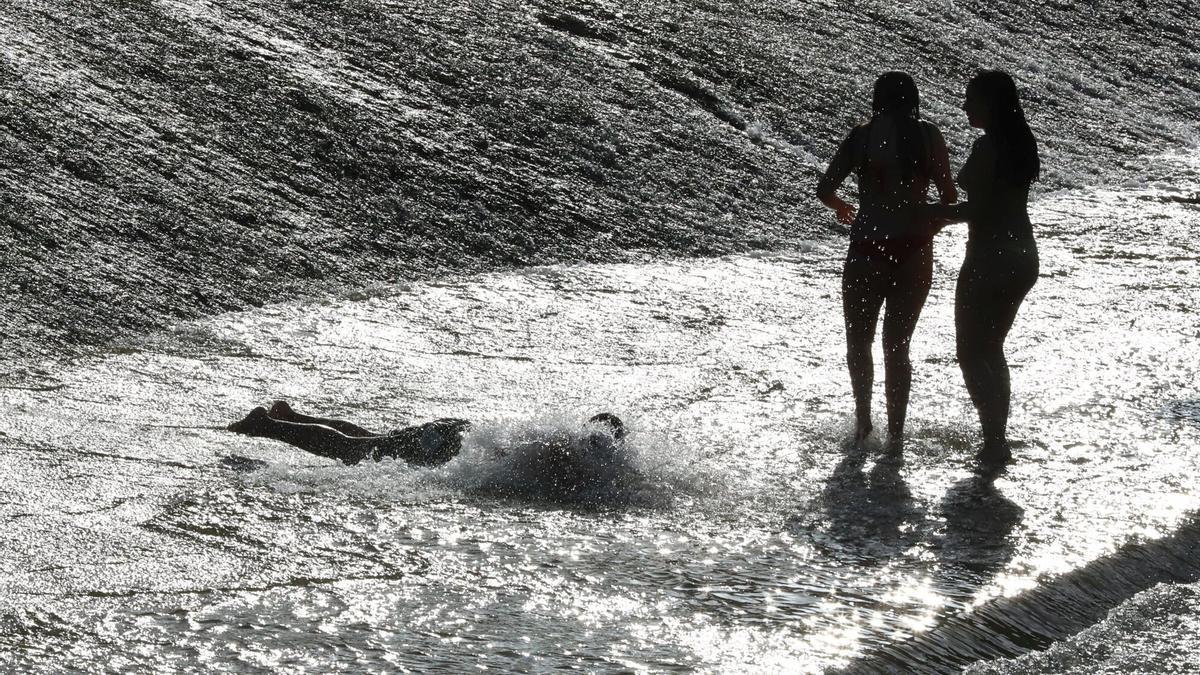 Ola de calor en Pamplona.