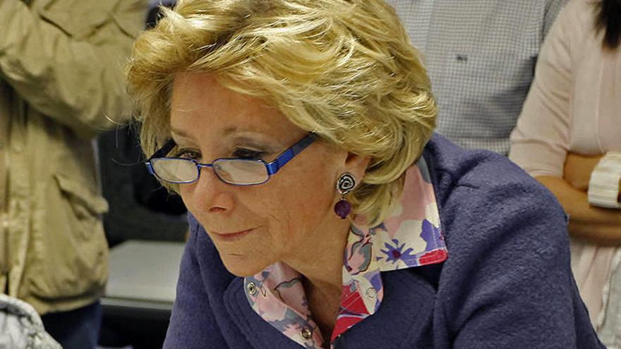 La presidenta de la Comunidad de Madrid, Esperanza Aguirre.