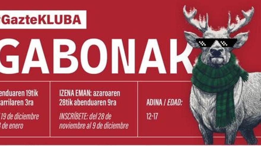 Salidas al PIN, subida al Pagasarri, &#039;escape room&#039;... más de 24 actividades navideñas para jóvenes en Bilbao