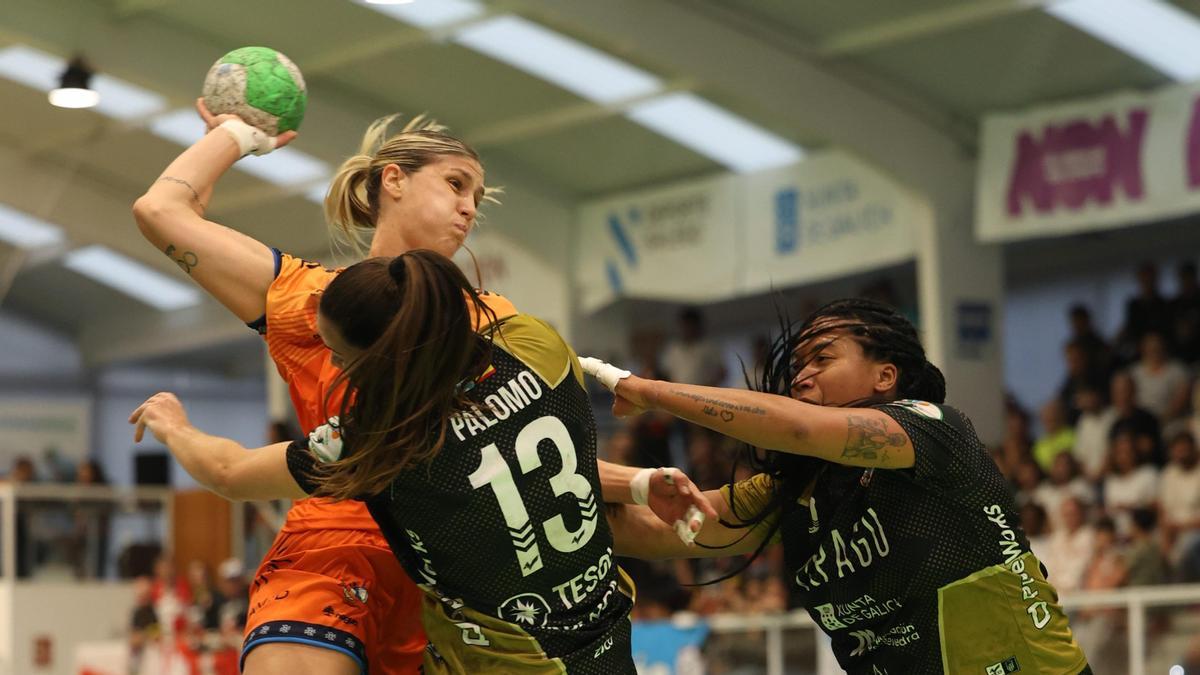Elke Karsten, en el encuentro ante el Atlético Guardés.