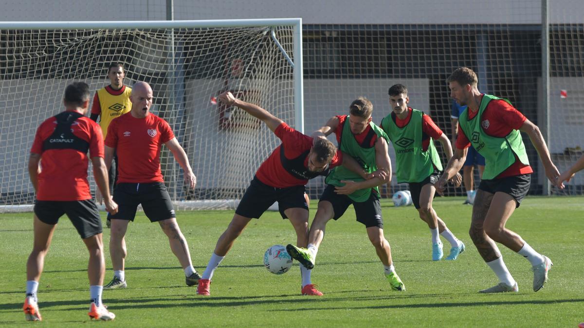Un entrenamiento del Rayo.
