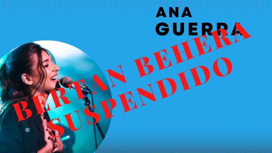 Suspendido el concierto de Ana Guerra en Sagües