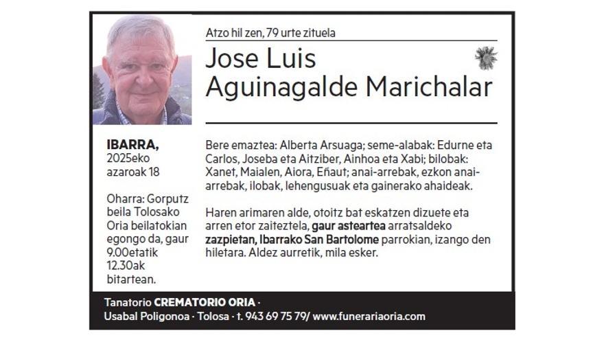 JOSE LUIS AGUINAGALDE MARICHALAR