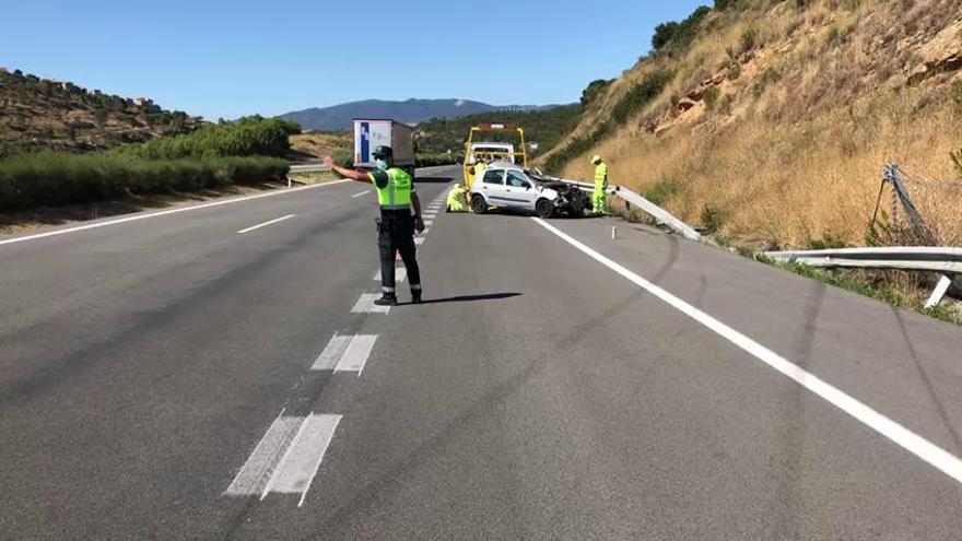 Herida grave una mujer de 68 años en un accidente en Pueyo
