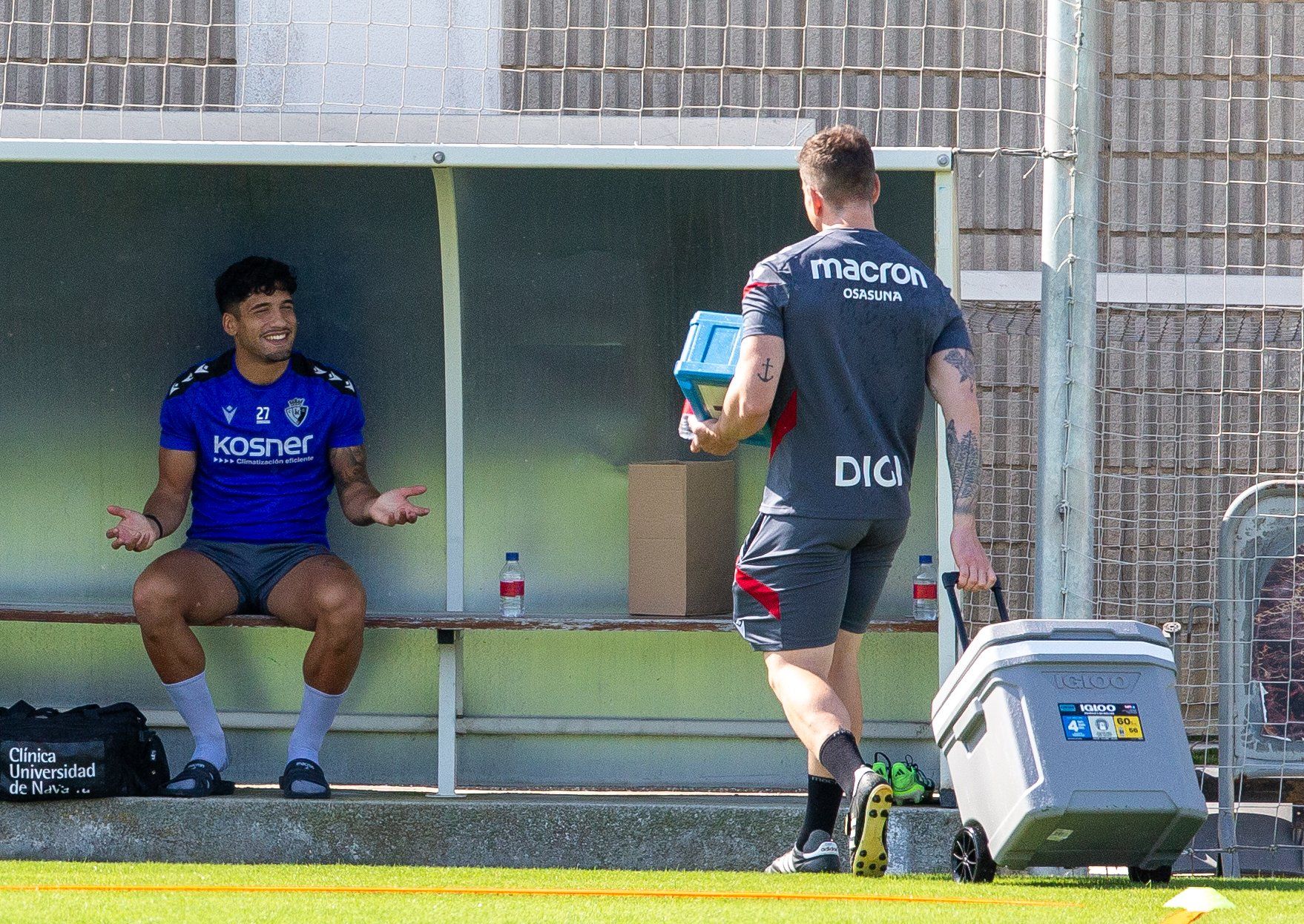 Fotos del entrenamiento de Osasuna en Tajonar del lunes 4 de agosto