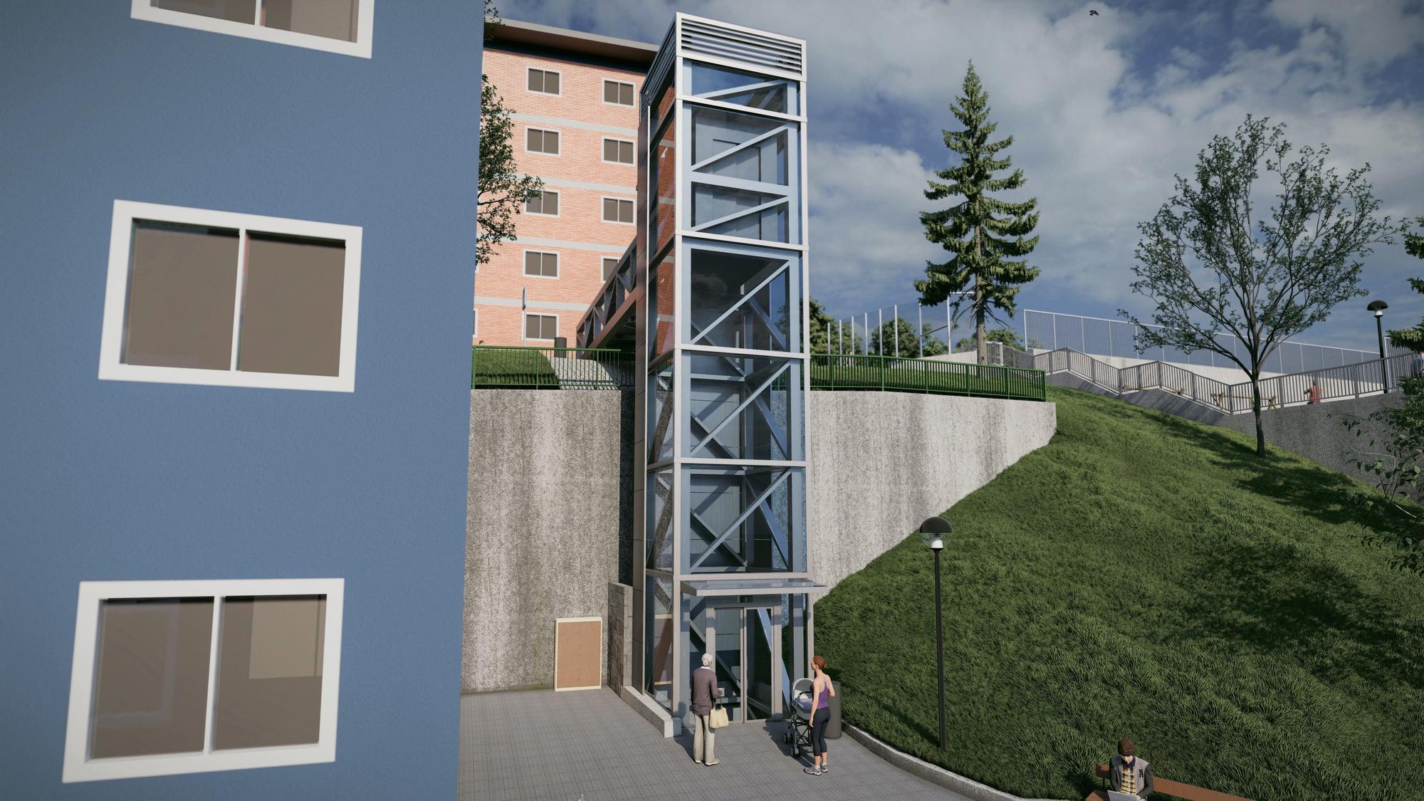 Dos ascensores verticales mejorarán la movilidad en Artazu Bekoa