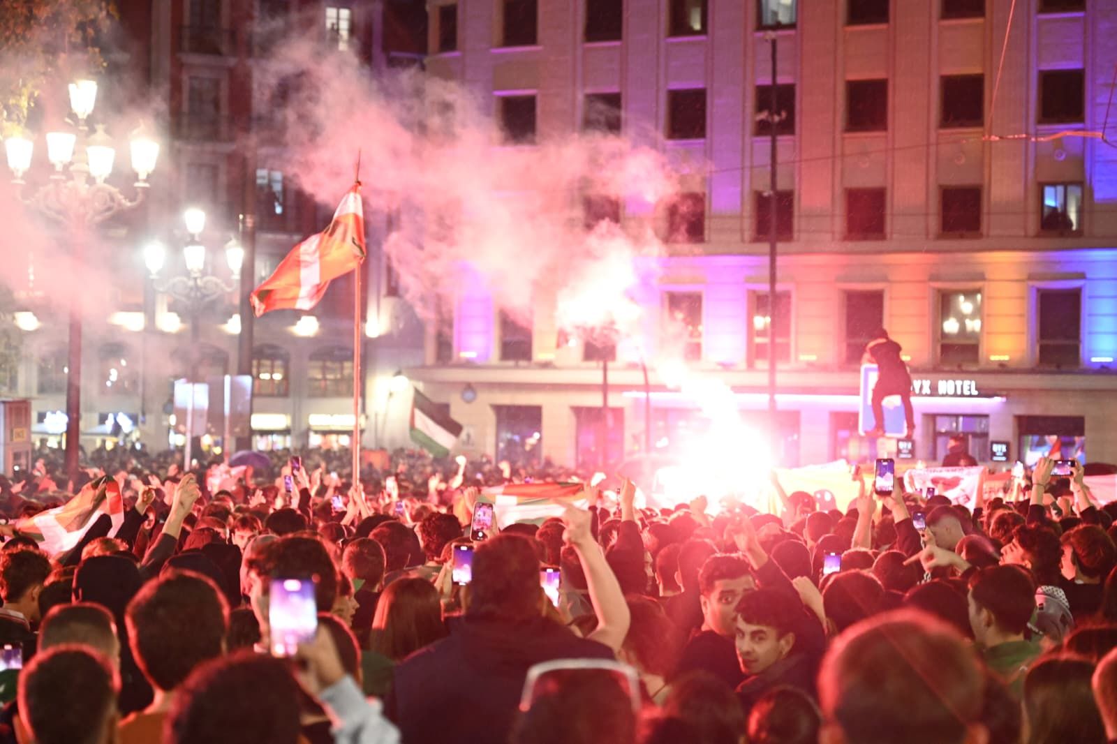 Cientos de personas marchan en Bilbao en apoyo a Palestina