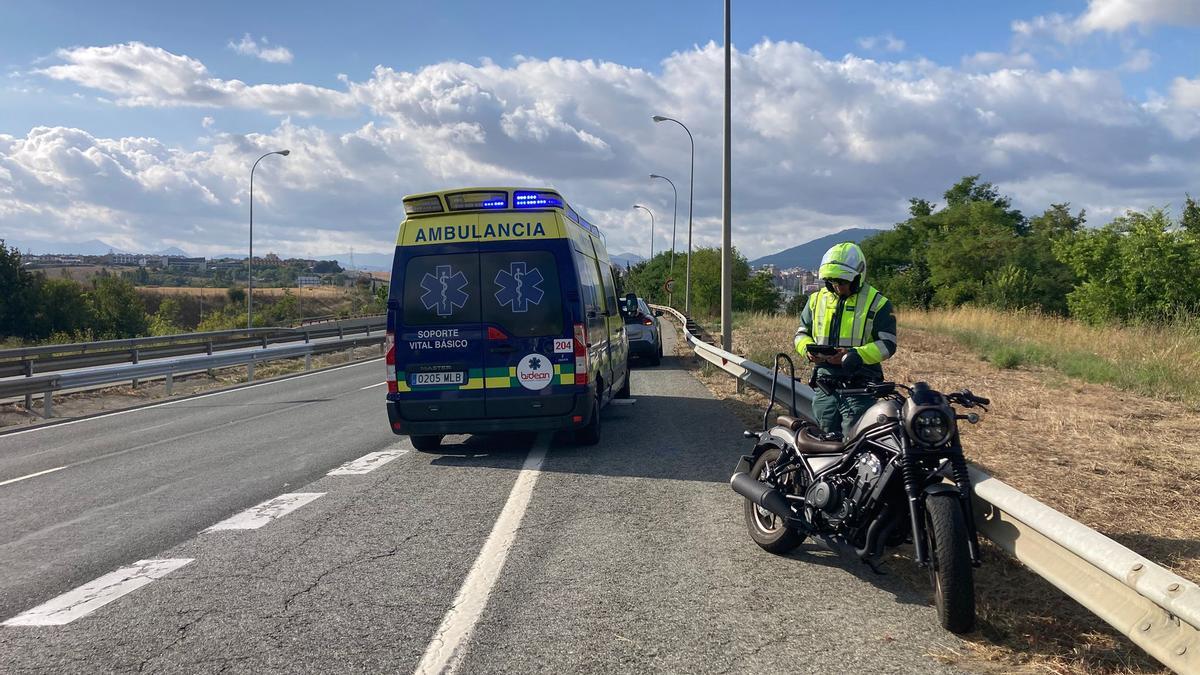 Motocicleta implicada en el accidente.
