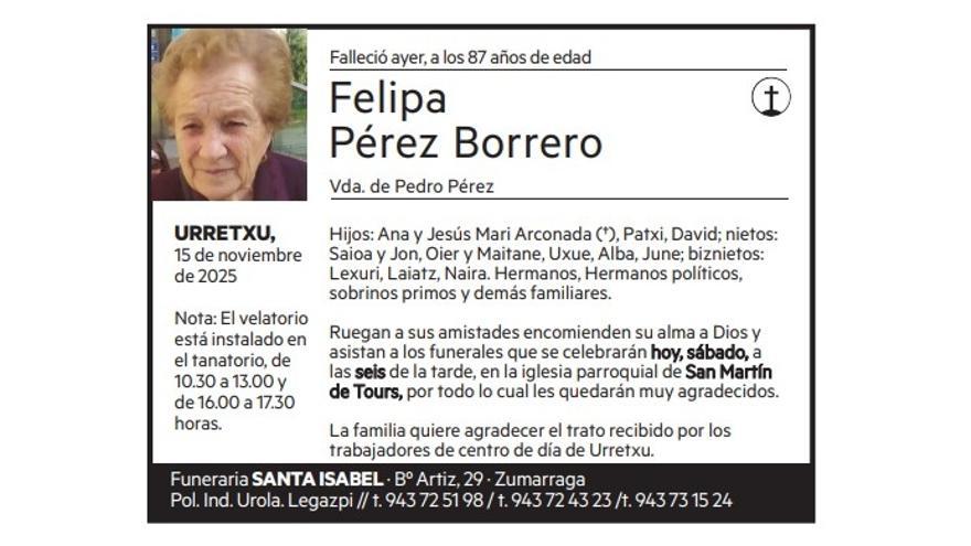 Felipa Pérez Borrero