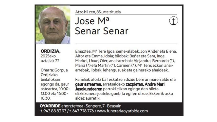 Jose Mª Senar Senar