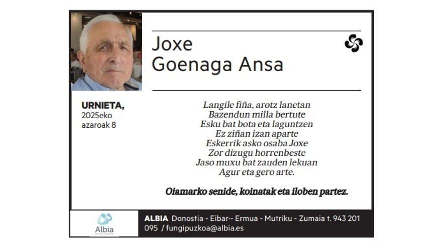 Joxe Goenaga Ansa