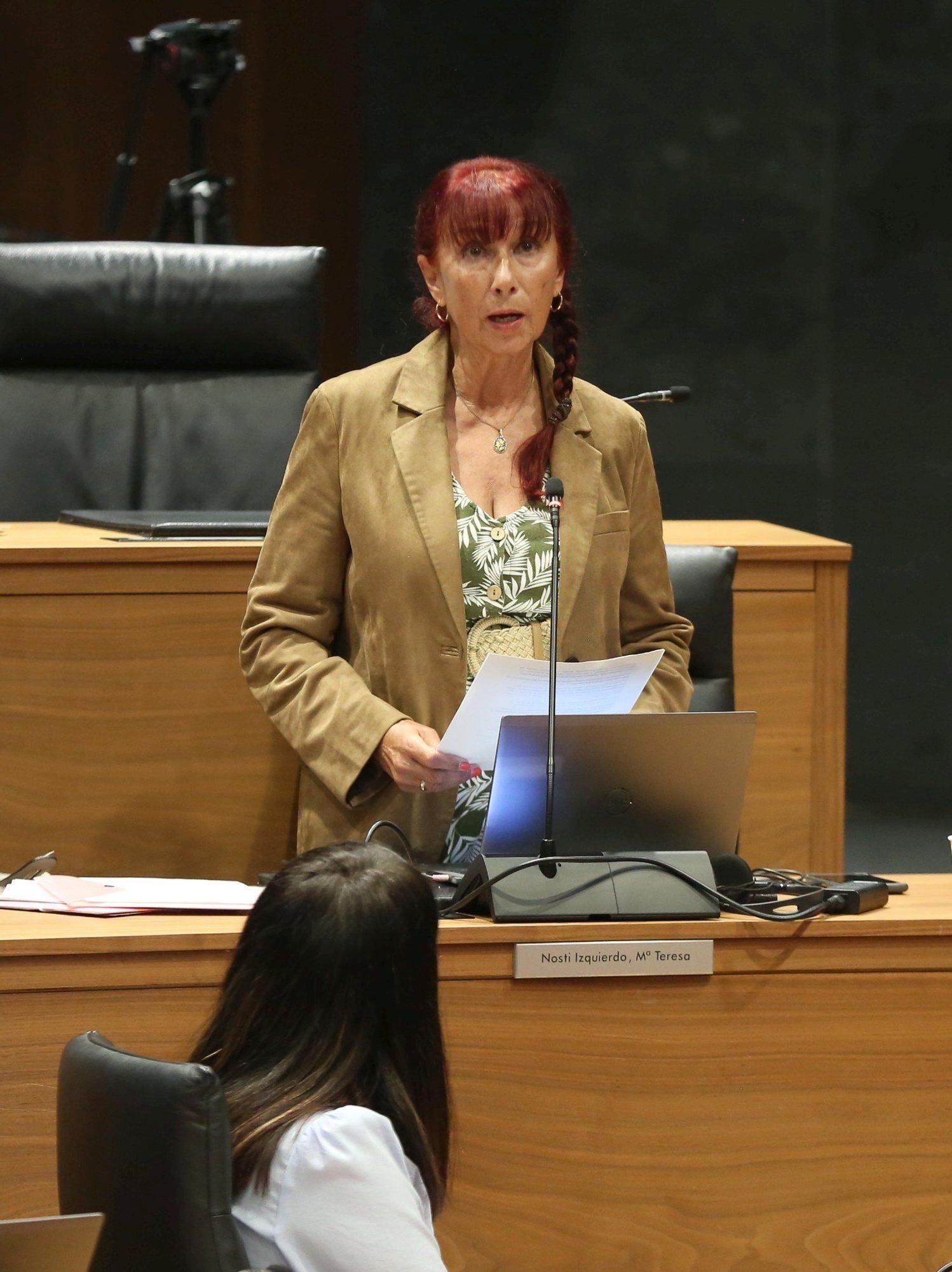 Fotos del pleno del Parlamento de Navarra del jueves 2 de octubre