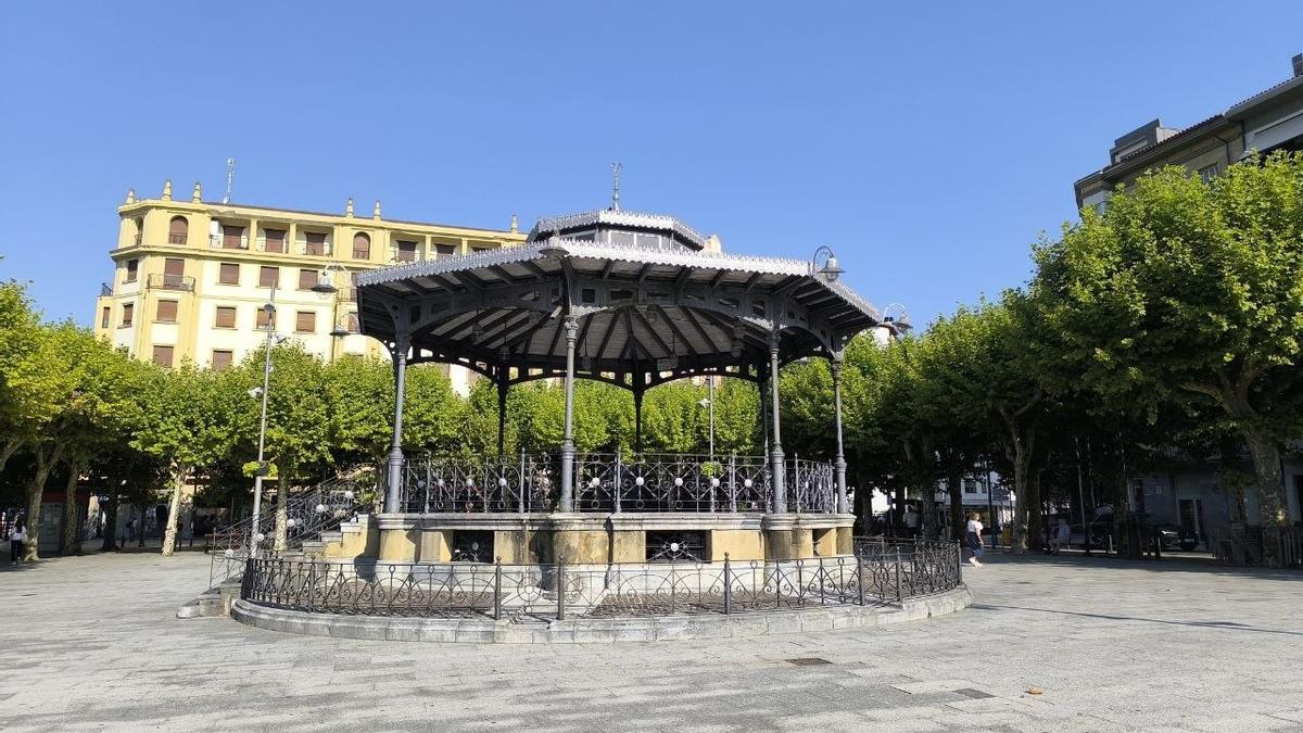 Plaza del Ensanche de Irun, donde tendrá lugar la Feria del Coleccionismo / Unai Macias
