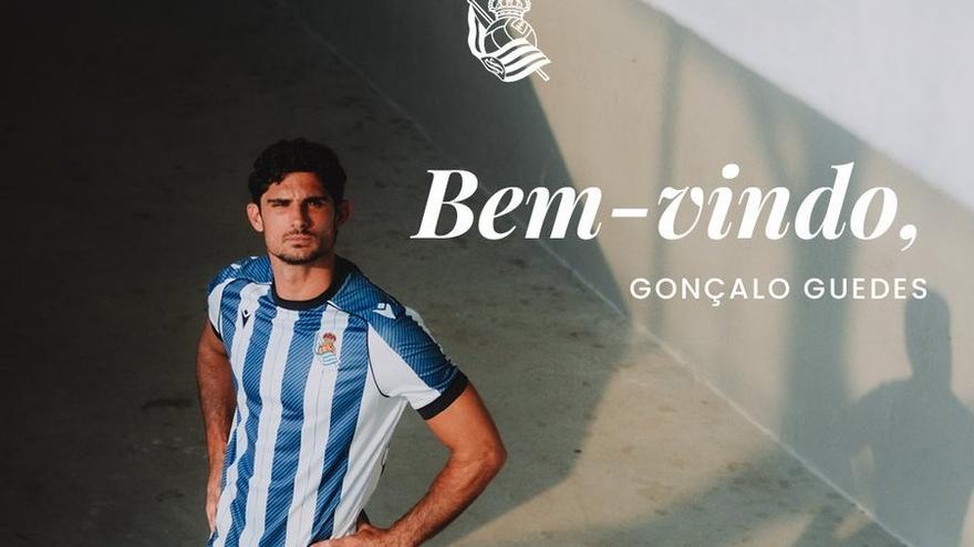 Oficial: Gonçalo Guedes ya es jugador de la Real