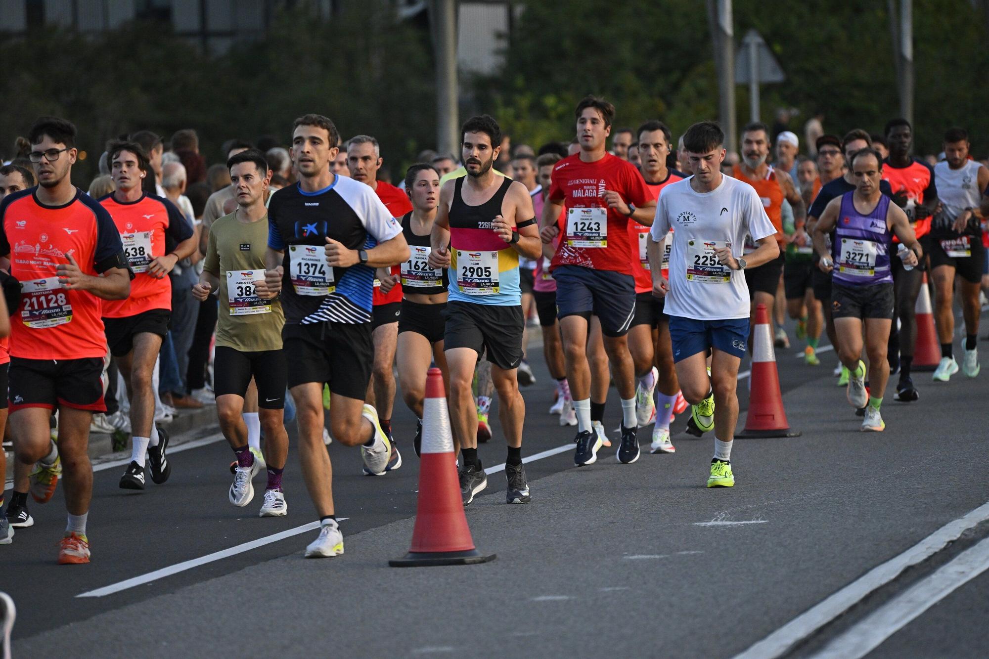 El Bilbao Night Marathon, en imágenes