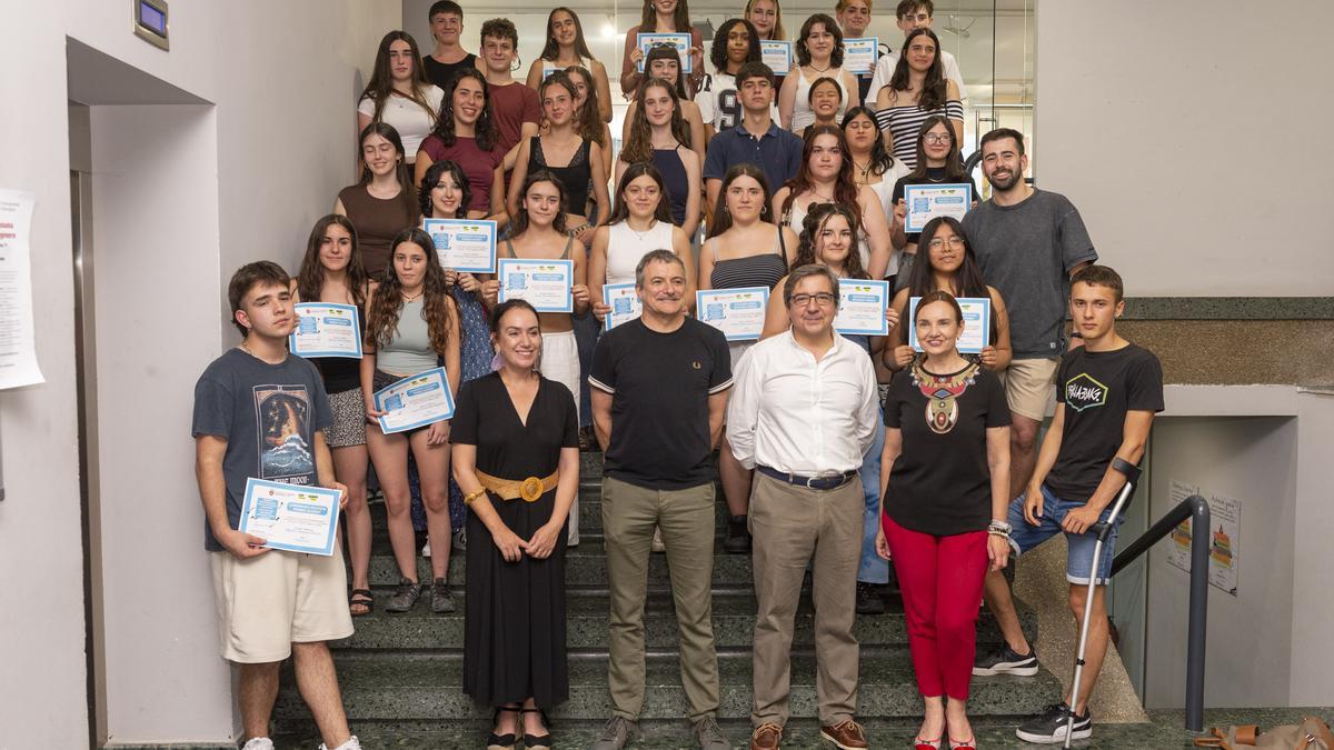 Los premios del Certament Literario Juvenil.