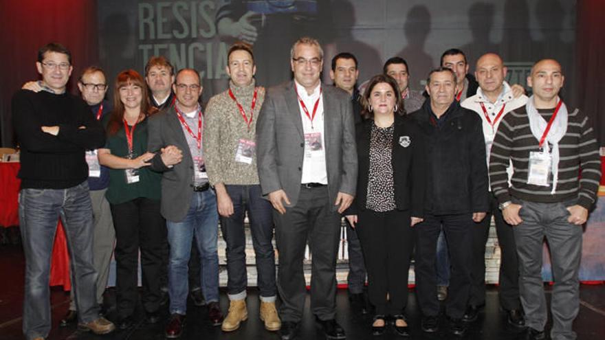Javier Lecumberri, Severo García (presidente), Ayala Puente, Francisco Á. Vallejo, Baltasar García (negociación colectiva), José Mejías (secretario adjunto), Lorenzo Ríos (secretario general), Francisco J. Solano, Inmaculada Martínez (igualdad), Alejandro