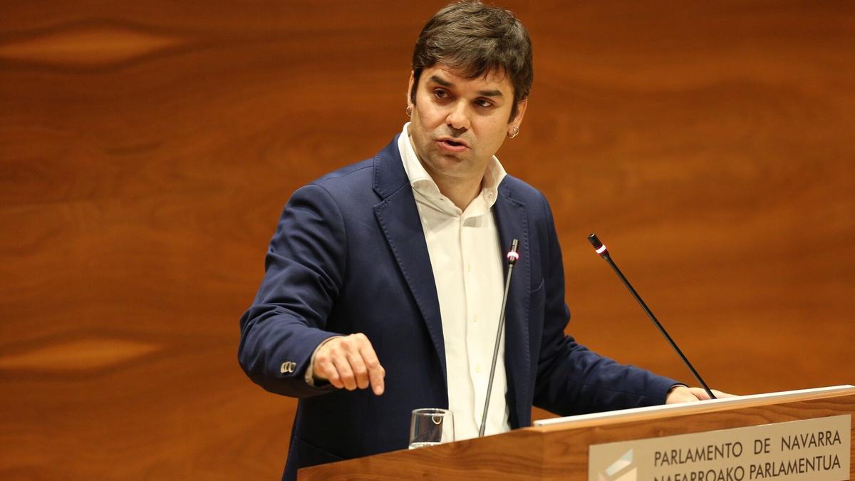 Pablo Azcona, durante su discurso.