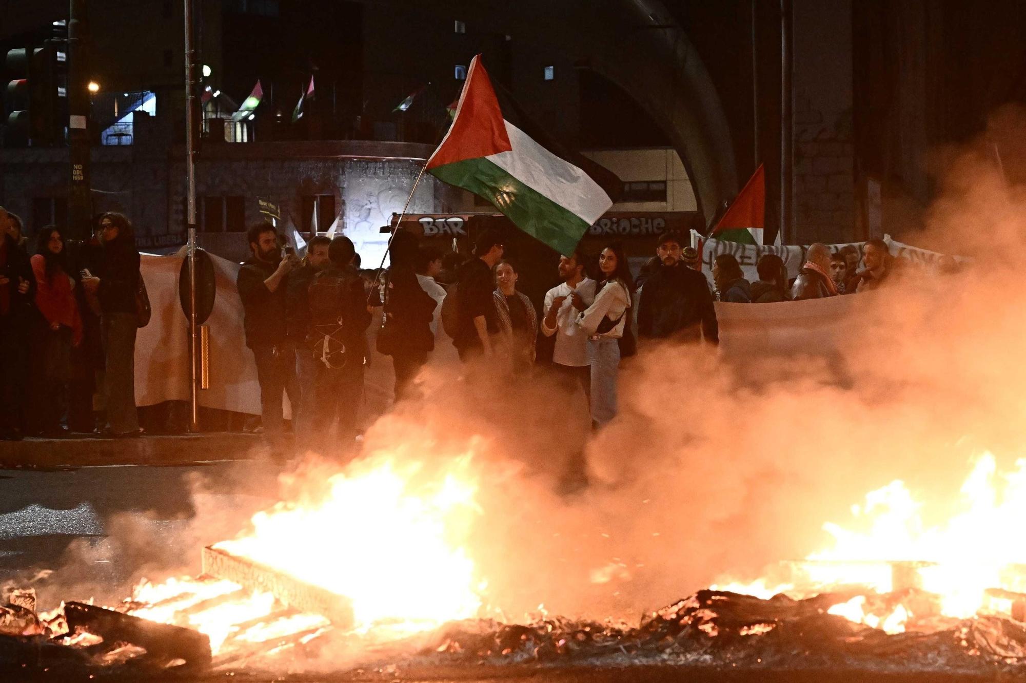 Protestas y disturbios tras la interceptación de la Flotilla Global Sumud