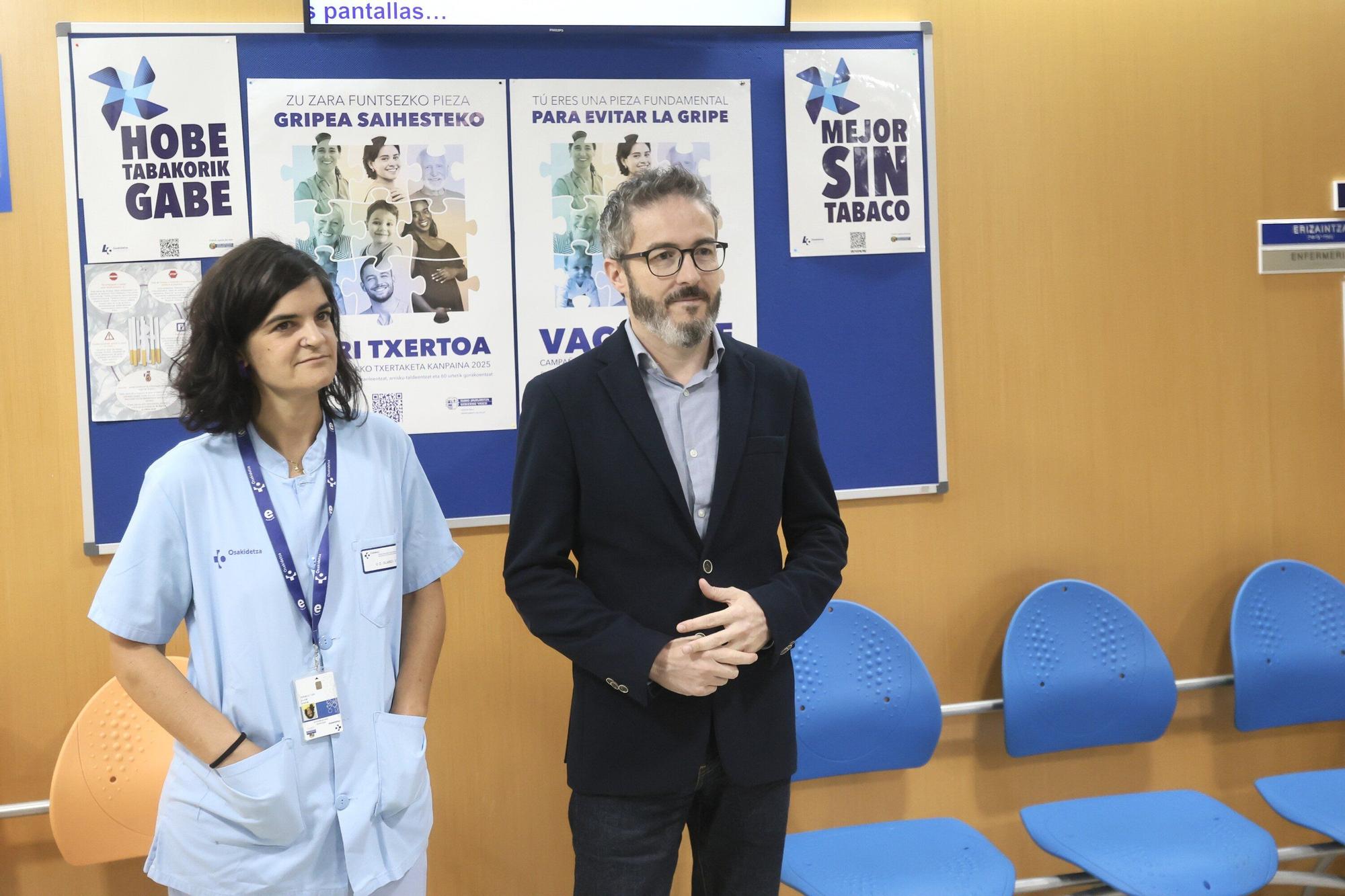 En imágenes: Arranca con novedades la campaña de la gripe en Álava