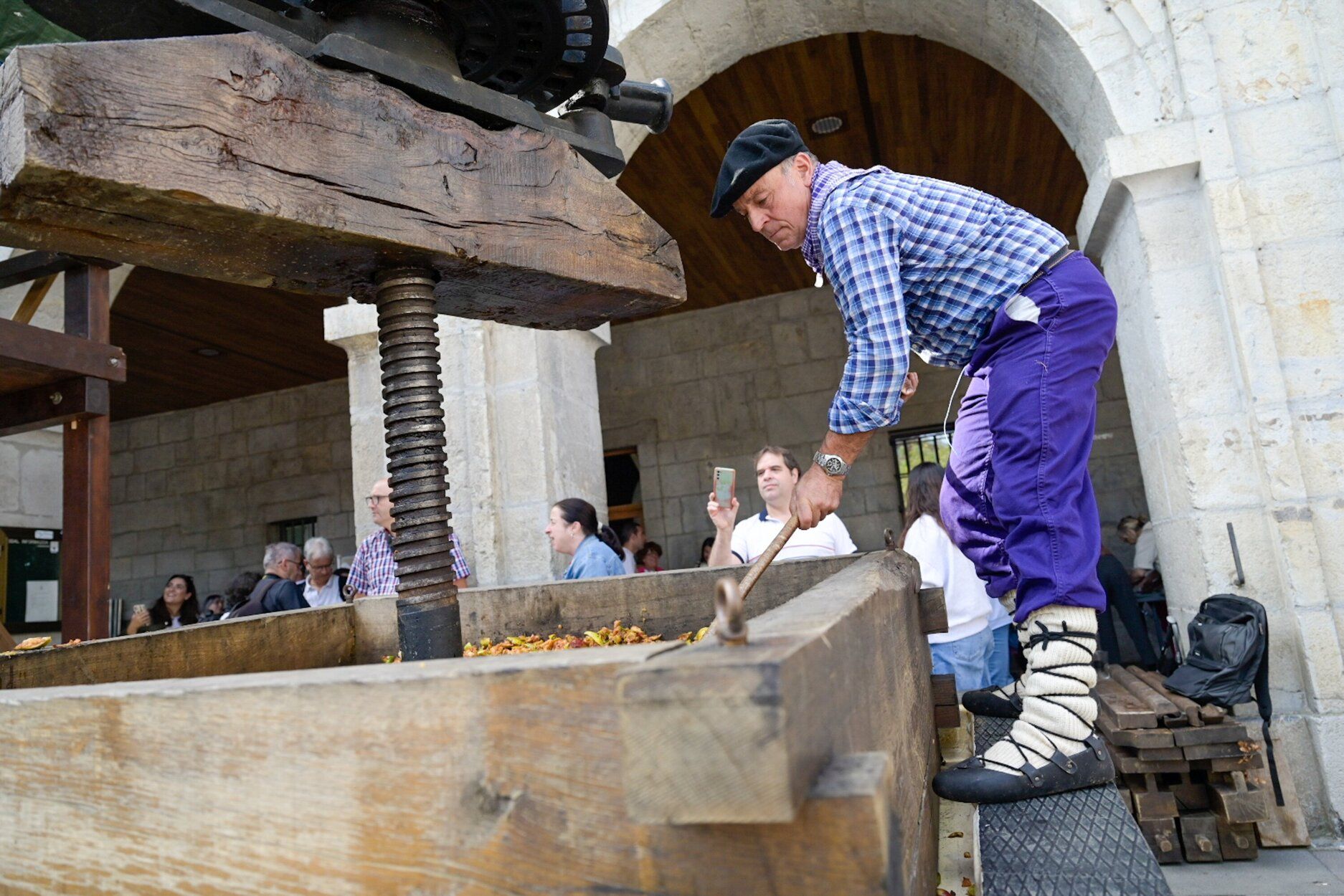 Feria de la cosecha de la manzana en Astigarraga.