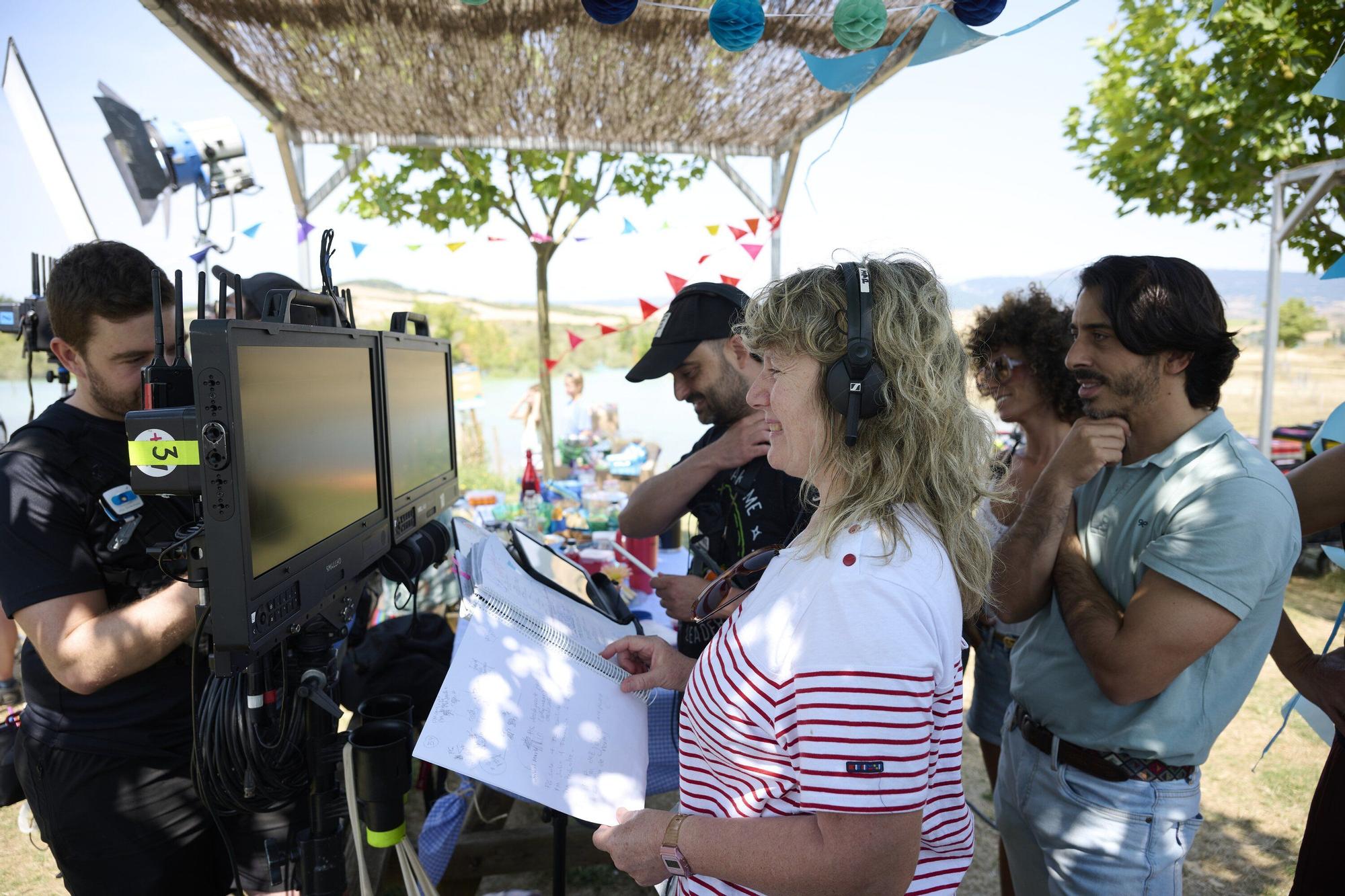 Rodaje de la película "TRES DE MÁS” con los actores Salva Reina y Kira Miró