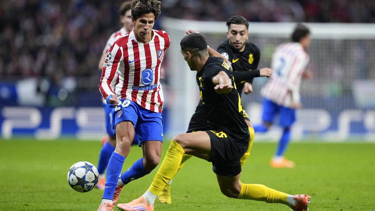 Giuliano Simeone, contra el Union Saint-Gilloise en Champions League.