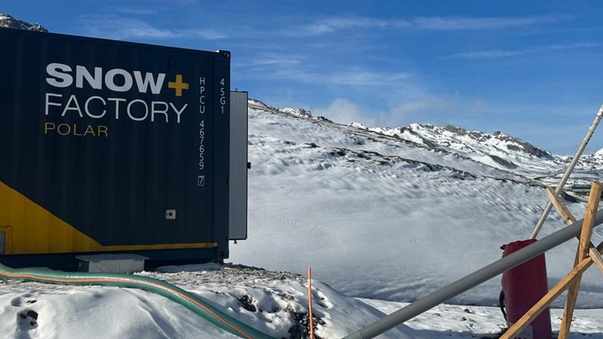 Snowfactory en las pistas de Aramón.