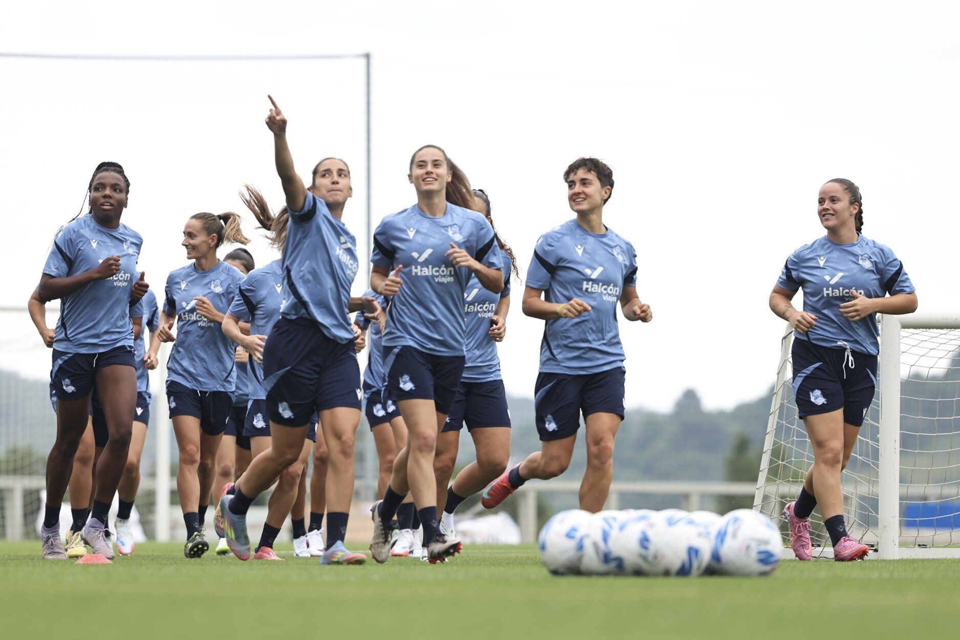 Primer entrenamiento de la Real femenino
