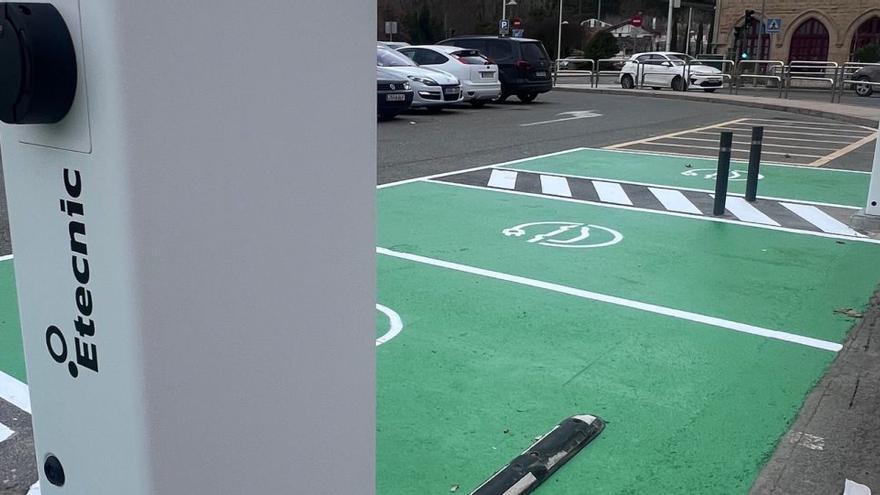 Estella-Lizarra ya tiene en marcha sus nuevos puntos de recarga para coches eléctricos