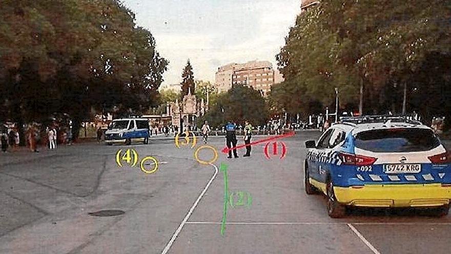 A juicio el conductor de un patinete por el atropello de un patinador en Pamplona