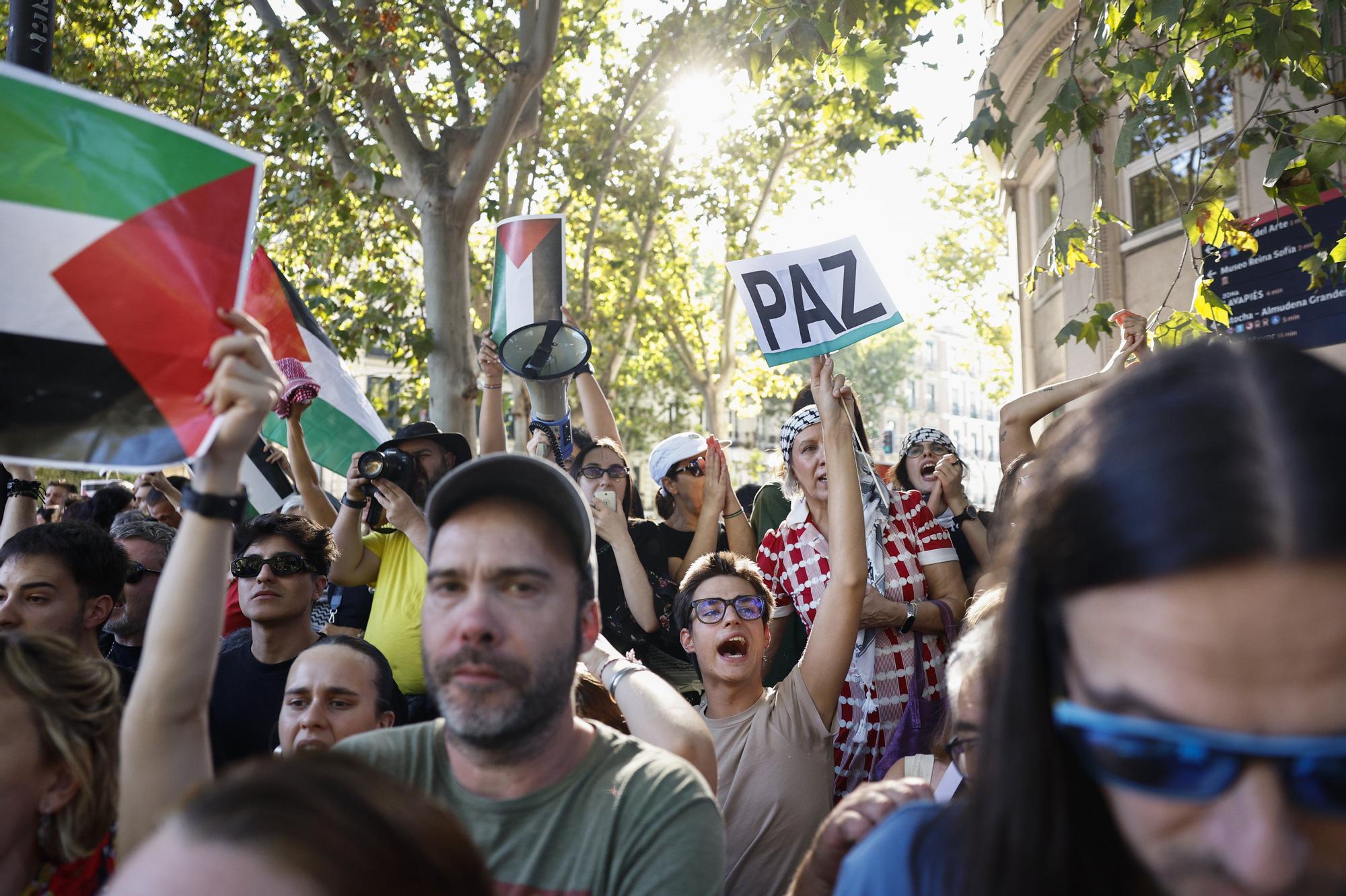 Cargas policiales en Madrid contra los manifestantes propalestina