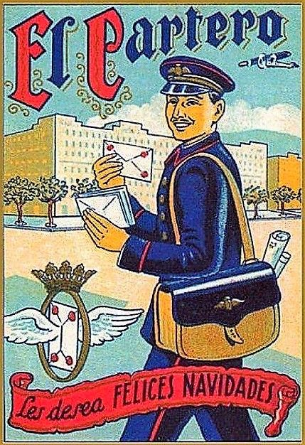 Postal del cartero.