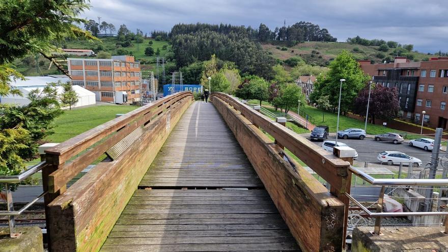 Sopela inicia los trabajos para sustituir la pasarela  de madera de Bultzibide