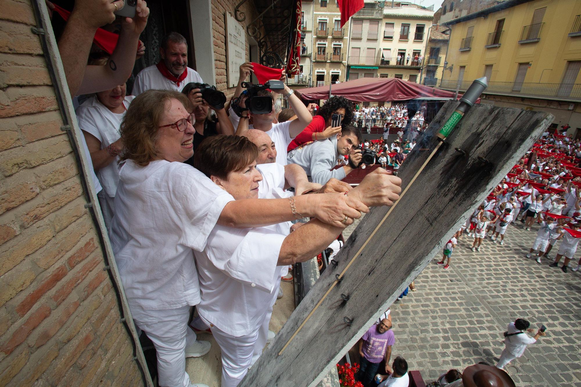 Chupinazo de las fiestas de Puente La Reina / Gares 2025