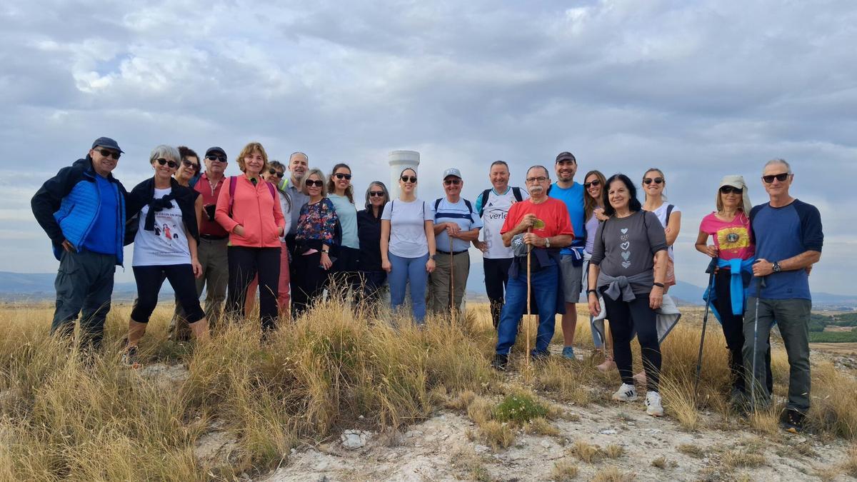 Participantes en las rutas por los senderos de Ablitas.