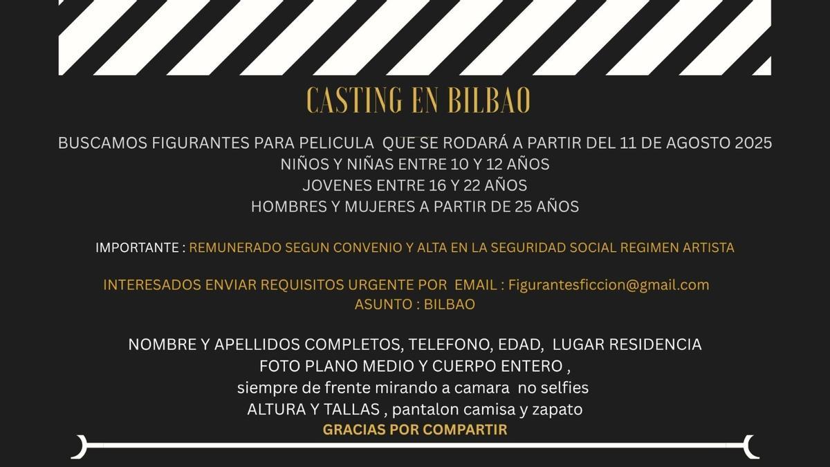 Imagen del casting que anunciarán en los próximos días