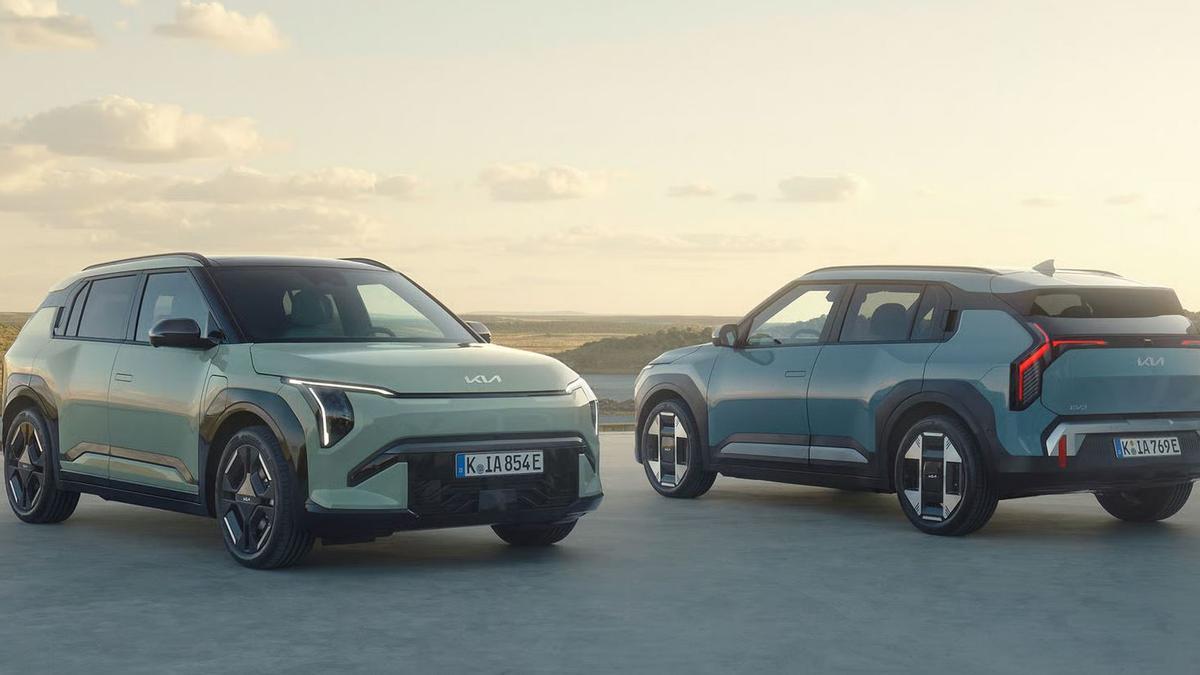 Varios modelos del Kia EV3