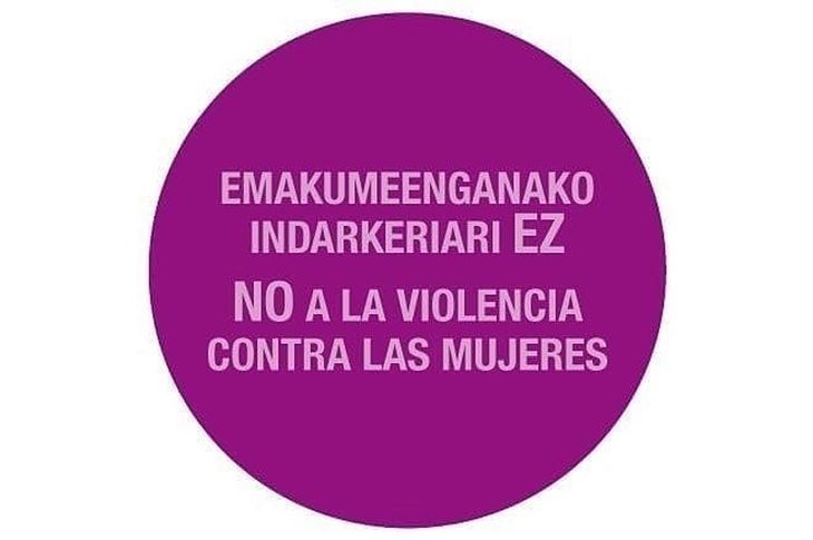 El punto lila contra la violencia de género es omnipresente en los comunicados oficiales del Ayuntamiento de Amurrio