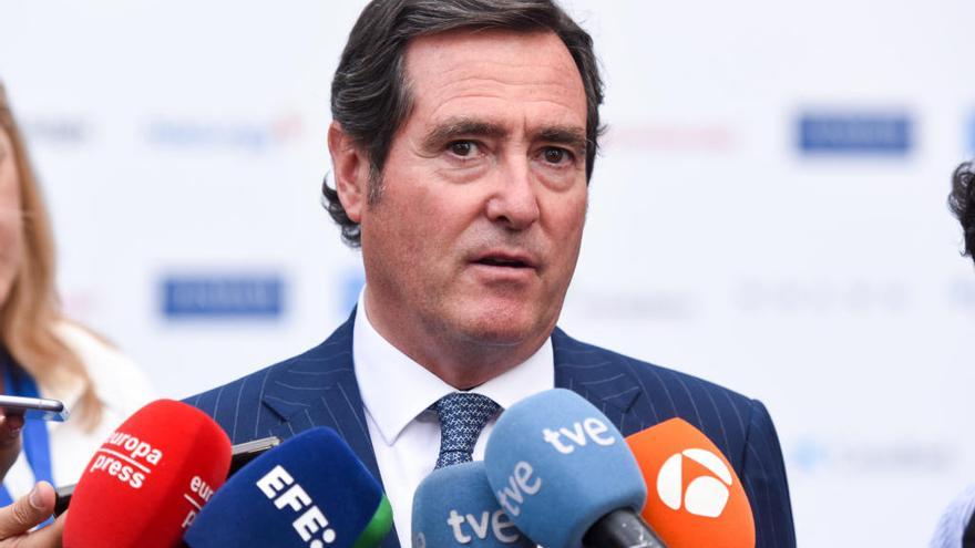 El presidente de la CEOE, Antonio Garamendi.