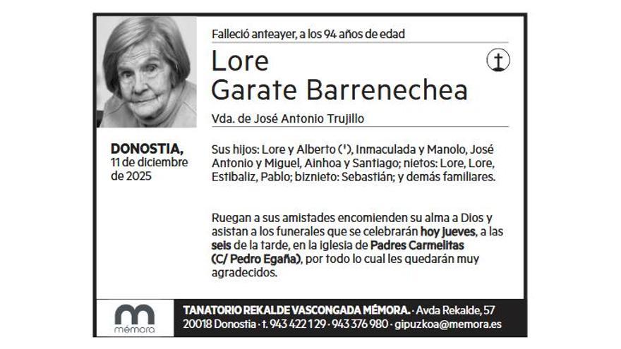 LORE GARATE BARRENECHEA