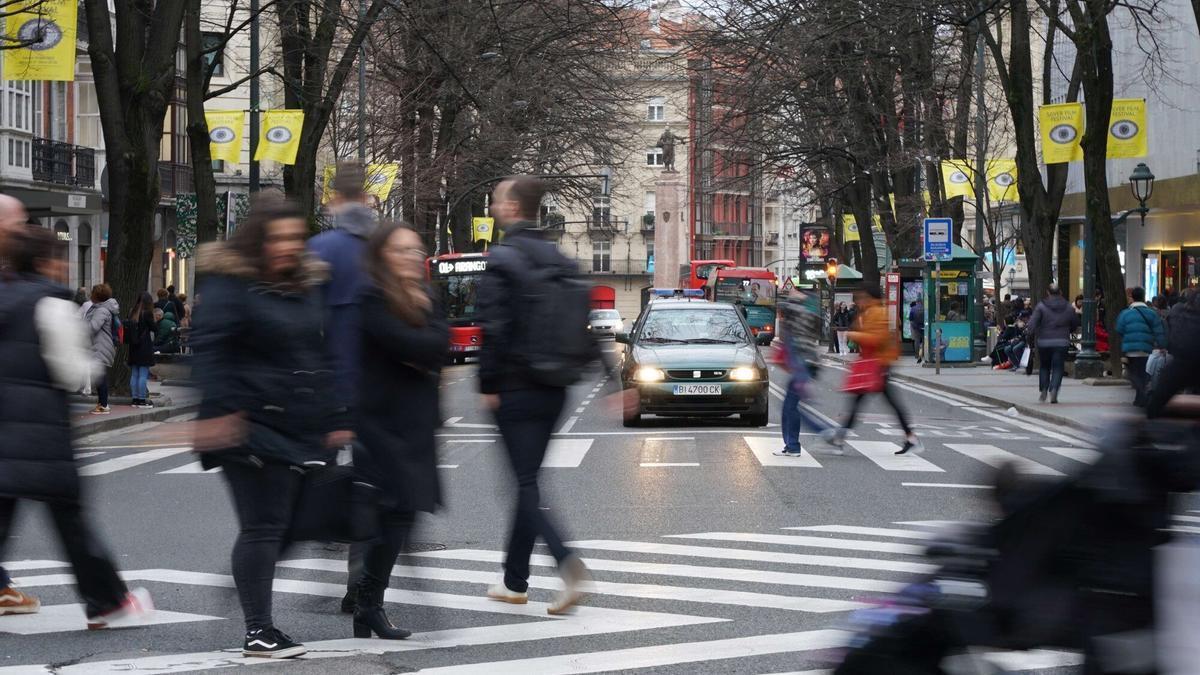 Imagen de archivo de la Gran Vía dee Bilbao.