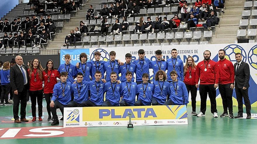 Los componentes de la selección navarra cadete masculina. 