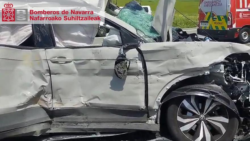 Herida muy grave una mujer de 26 años tras sufrir un accidente vial en Sarasa